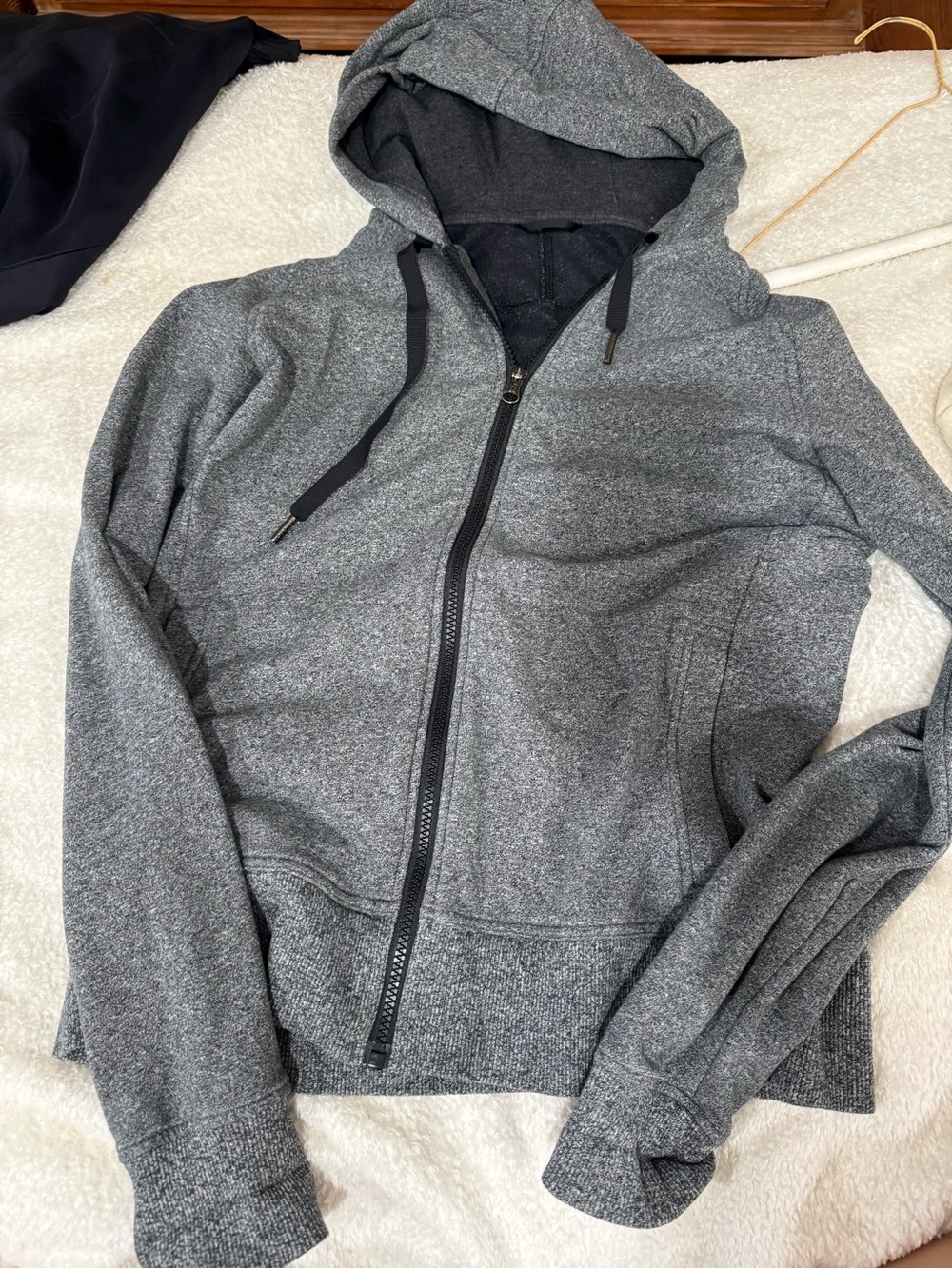 lululemon athletica Heathered Gray Full-Zip Hoodie